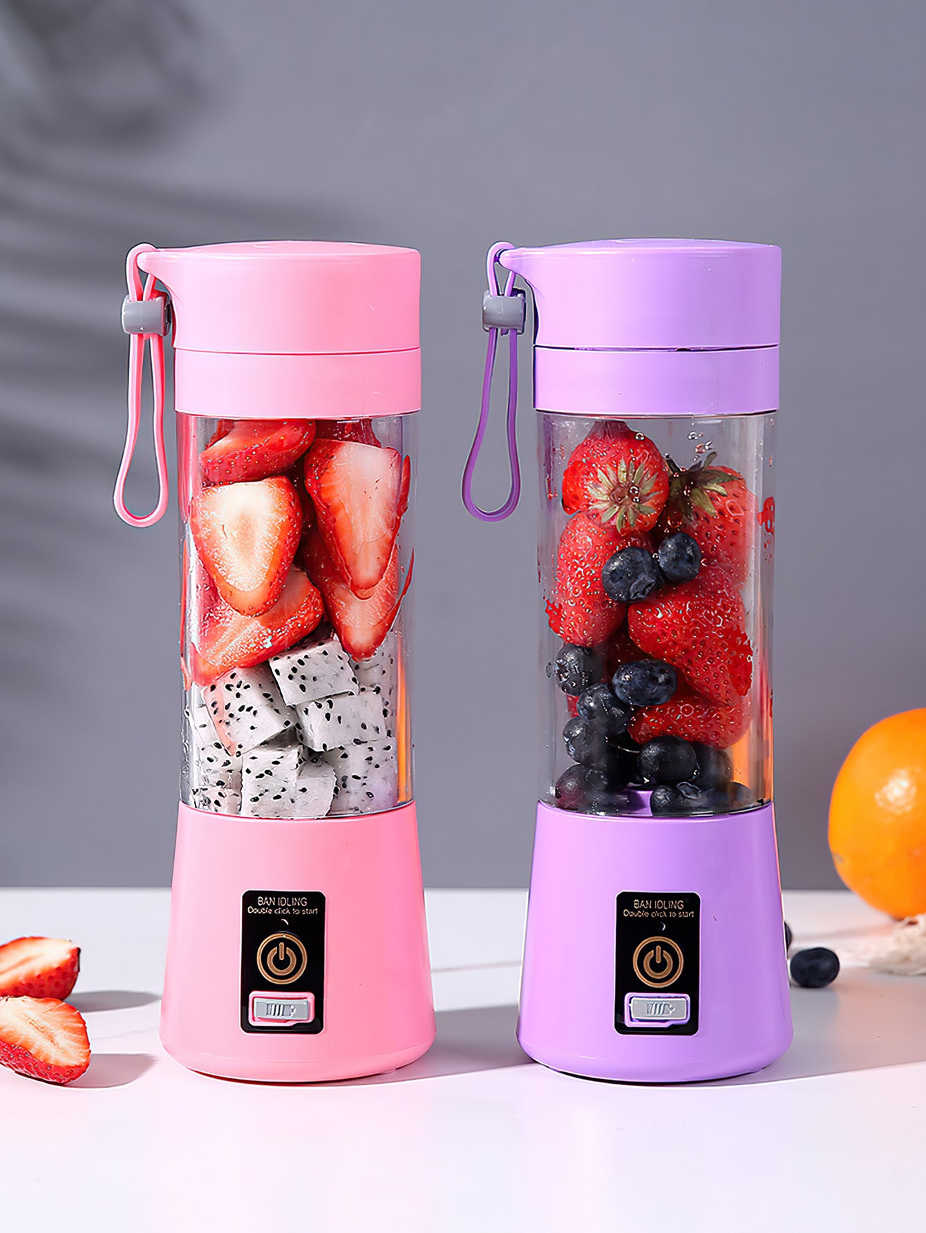 Portable electric juicer cup, mini fruit juicer -4 colors