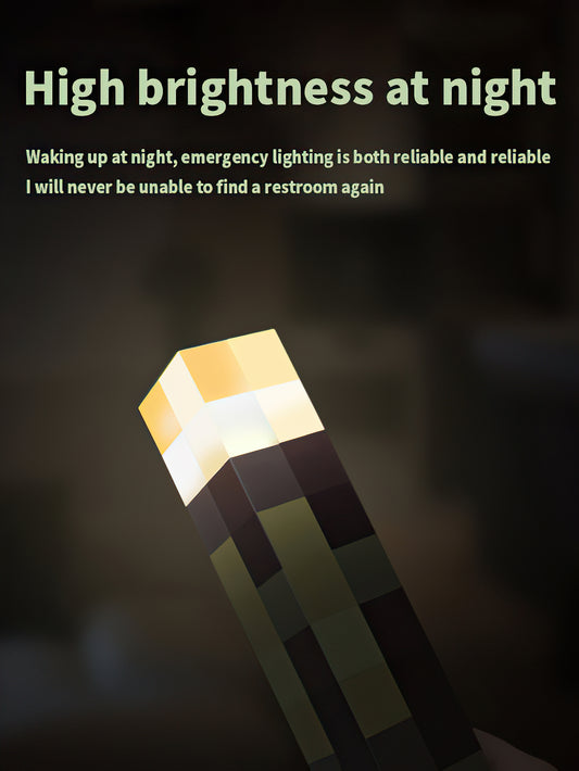 Minecraft peripheral lighting torch torch model gift rechargeable night light