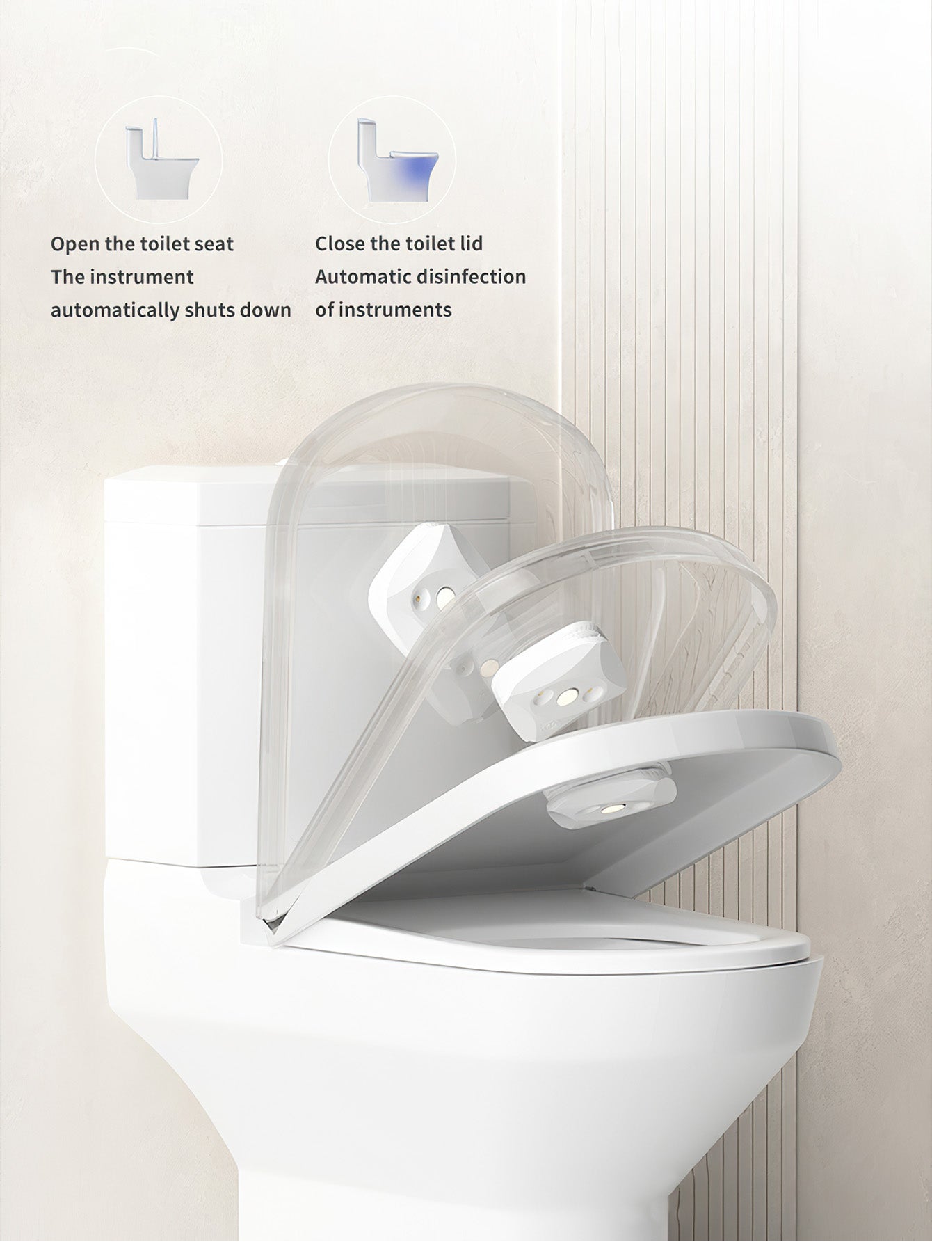 Portable UVC Toilet Sterilizer Light - USB Rechargeable