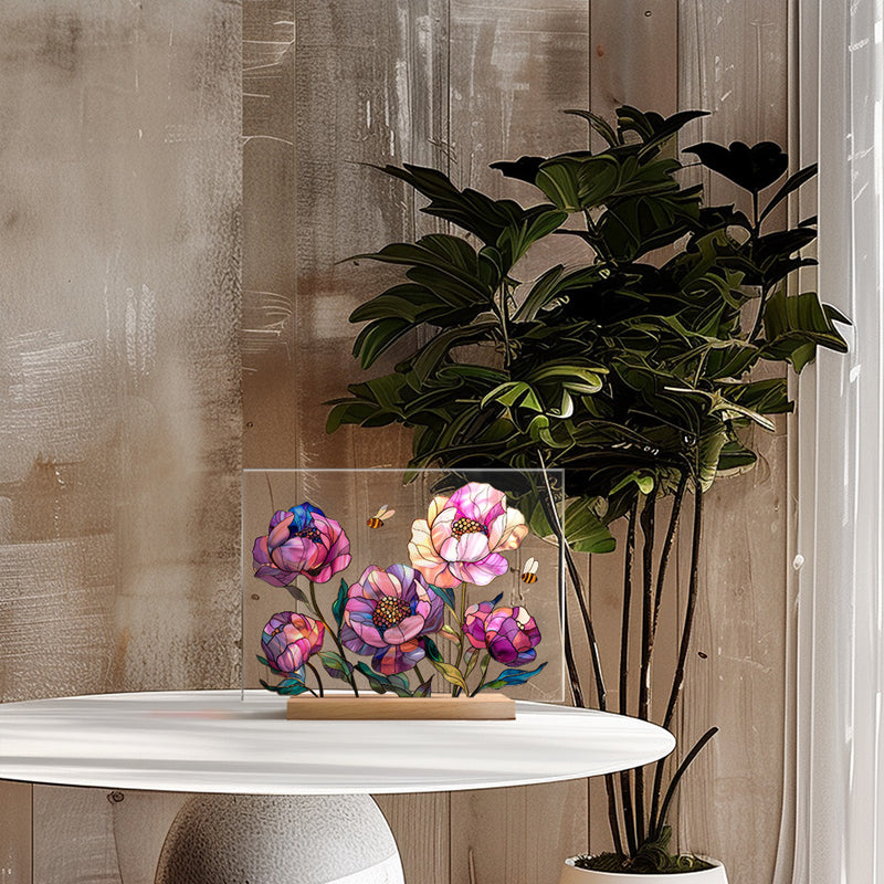 3D flower acrylic display stand