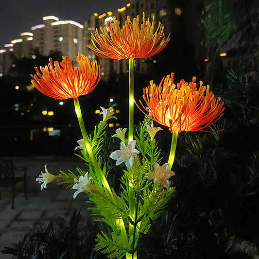 Solar-Powered Spider Lily Garden Light