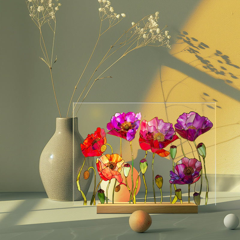 3D flower acrylic display stand
