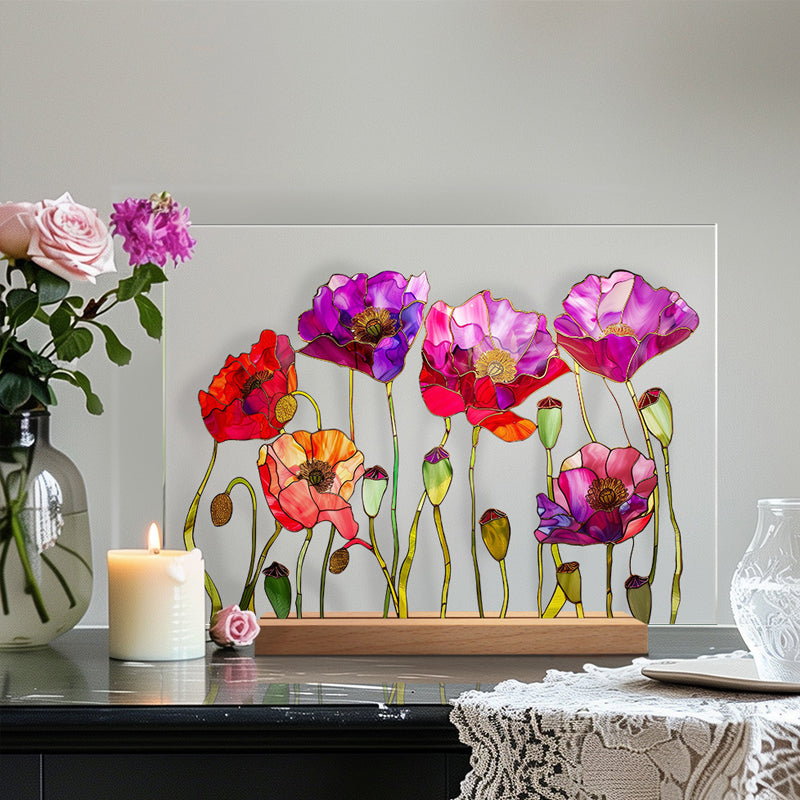 3D flower acrylic display stand