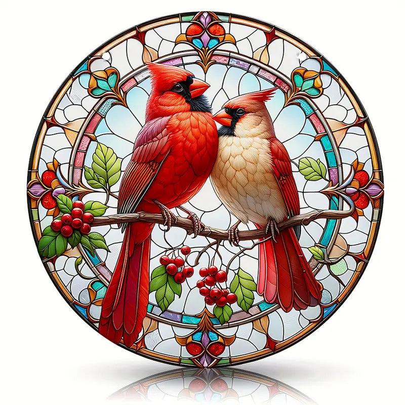Fresh style round acrylic sun catcher pendant home decoration