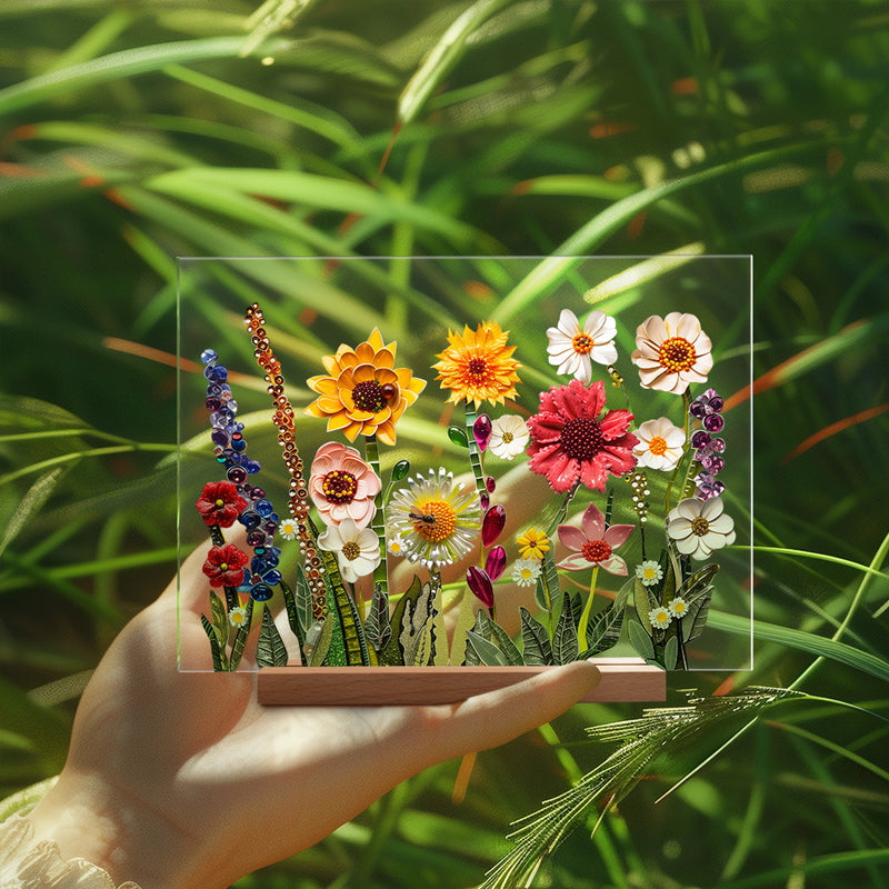 3D flower acrylic display stand