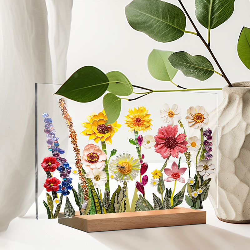 3D flower acrylic display stand