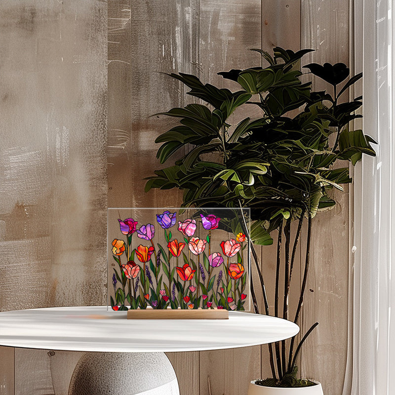 3D flower acrylic display stand