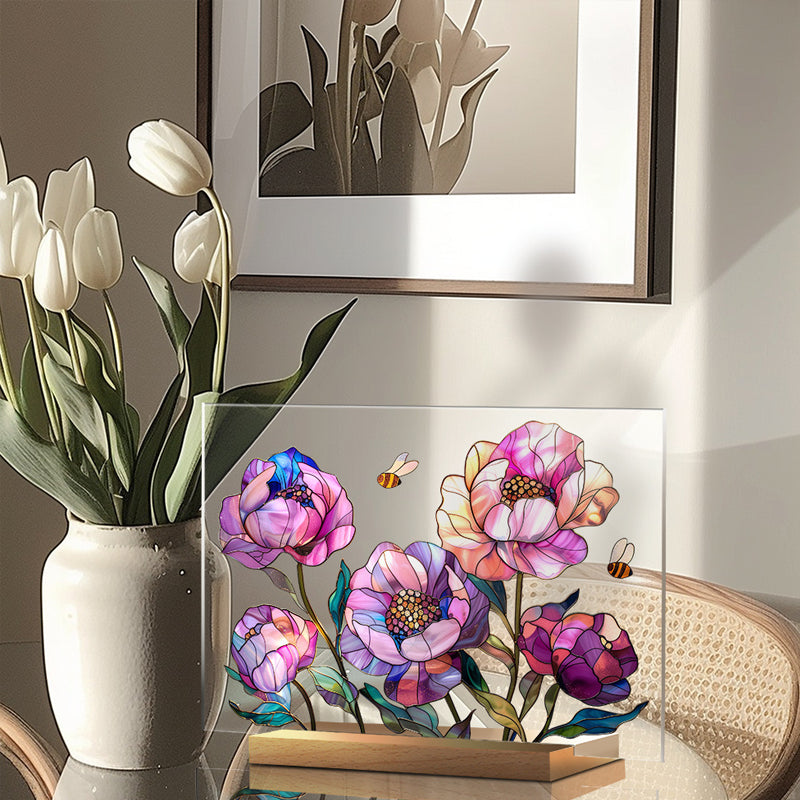 3D flower acrylic display stand