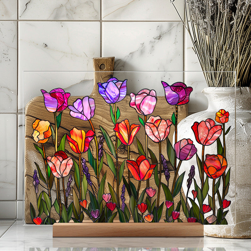 3D flower acrylic display stand