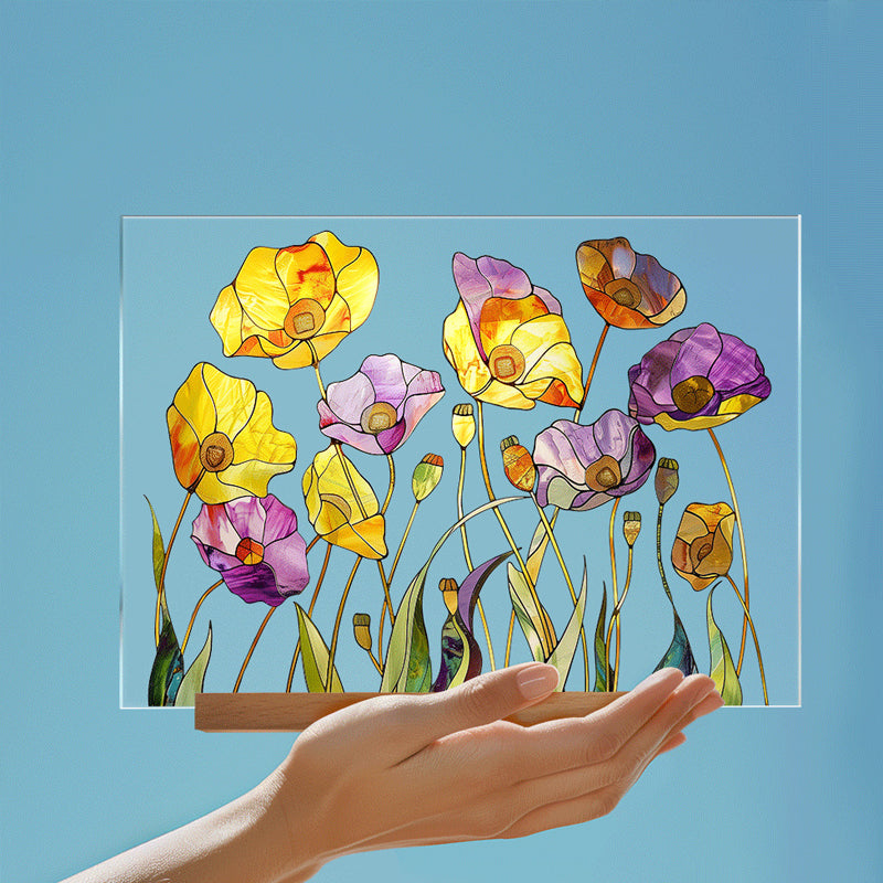3D flower acrylic display stand