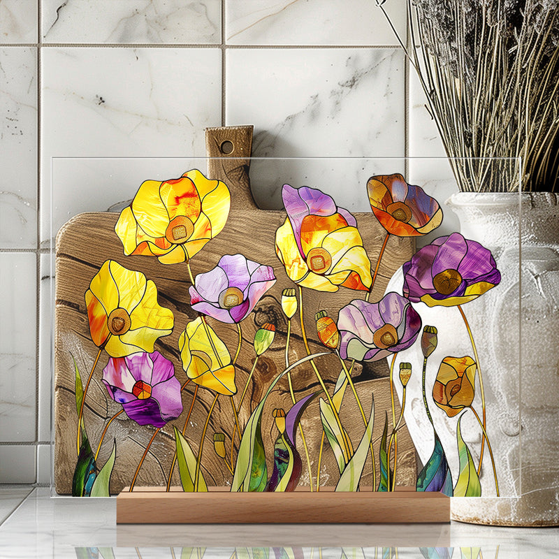 3D flower acrylic display stand