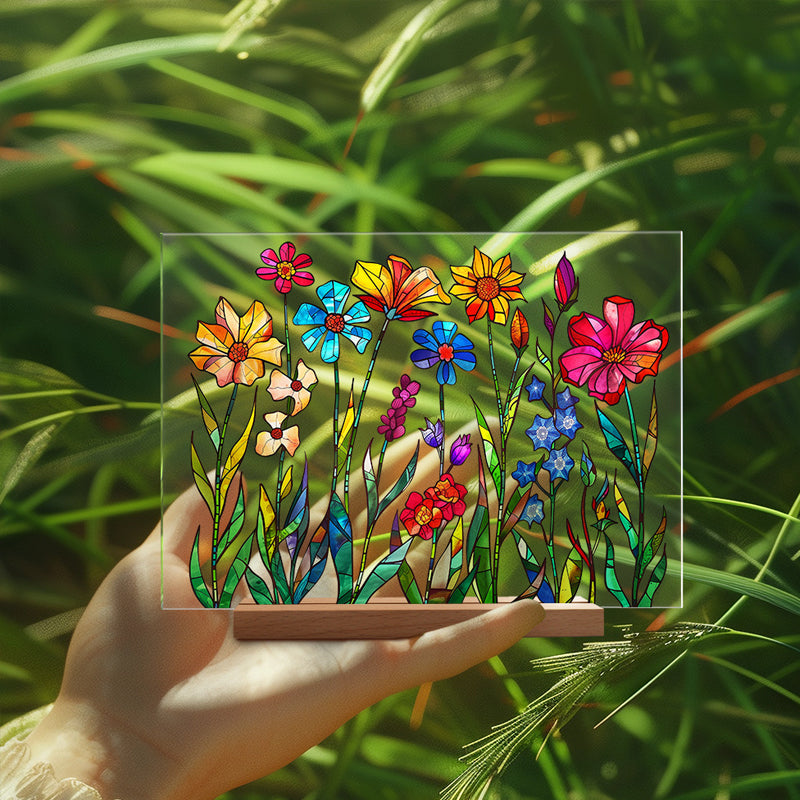 3D flower acrylic display stand