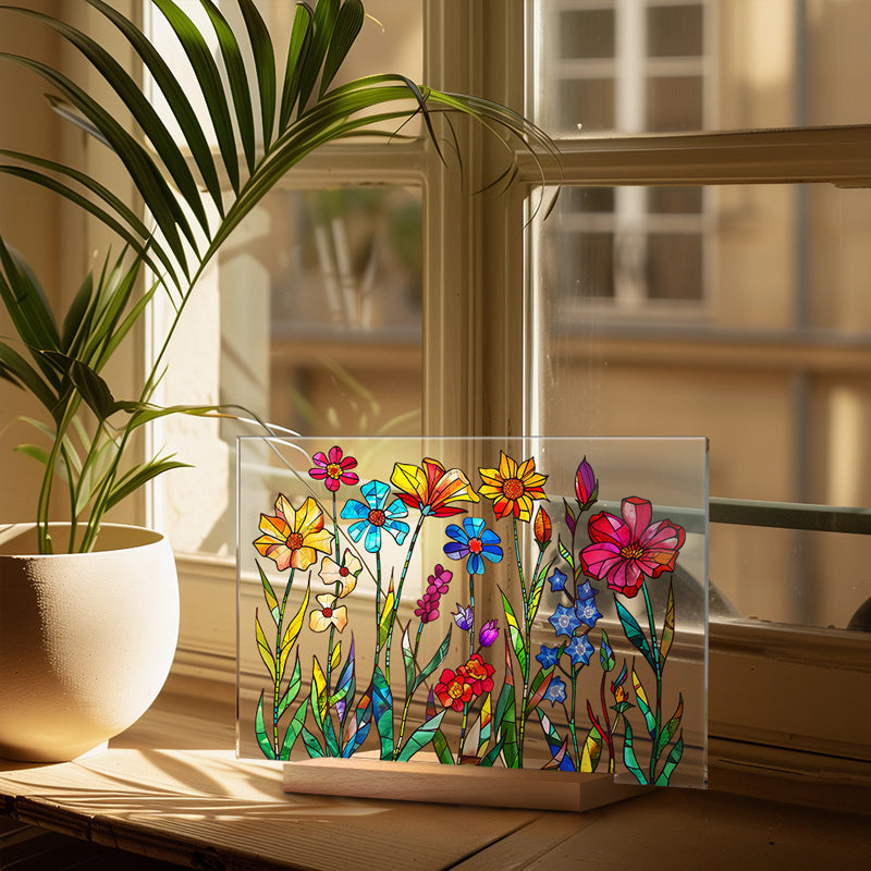 3D flower acrylic display stand