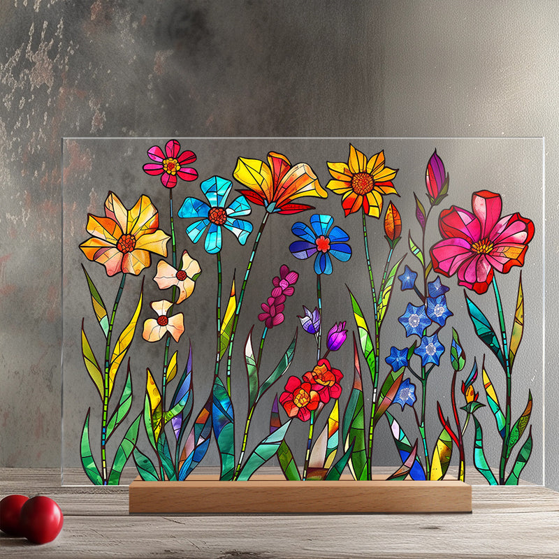 3D flower acrylic display stand