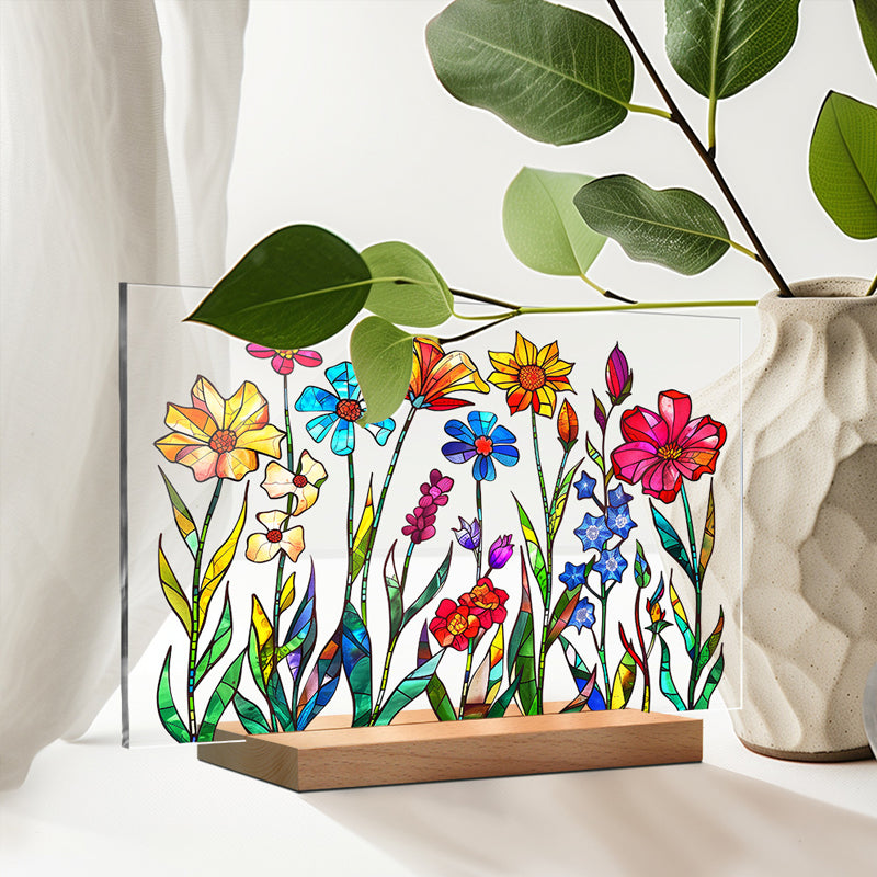 3D flower acrylic display stand