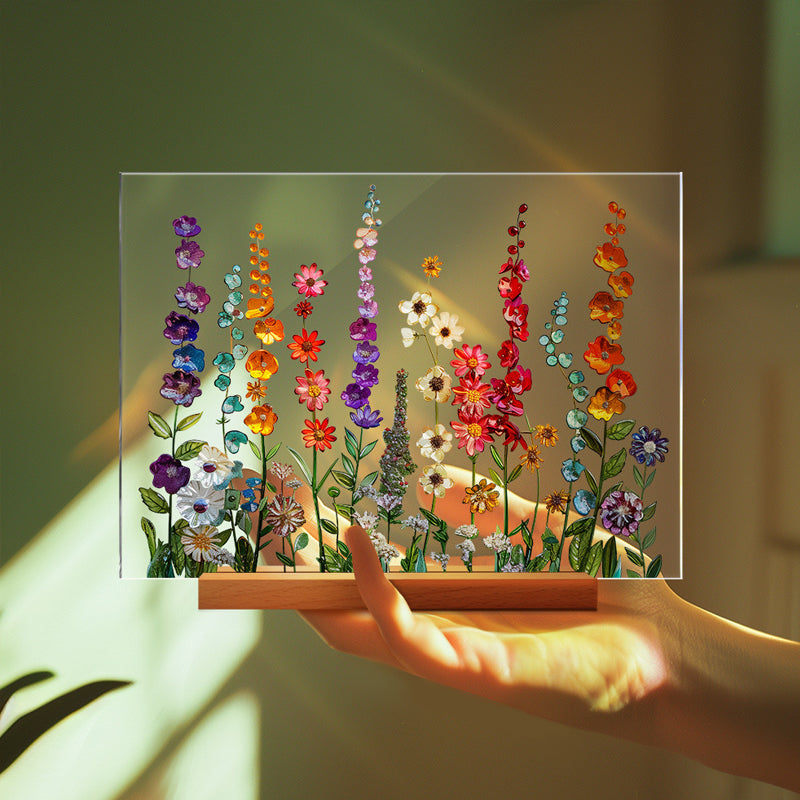 3D flower acrylic display stand