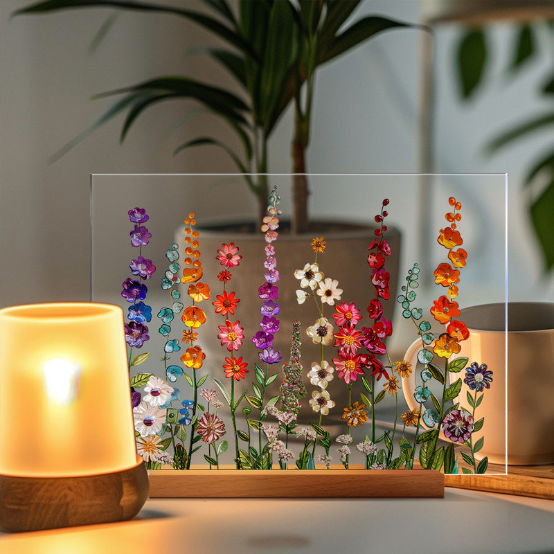 3D flower acrylic display stand