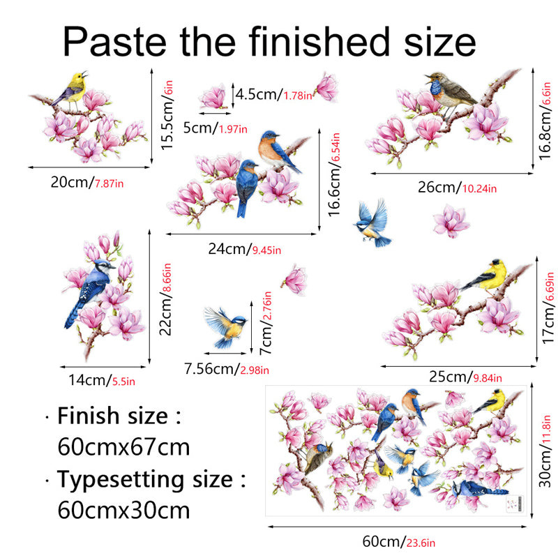 Double-sided colored static glass sticker