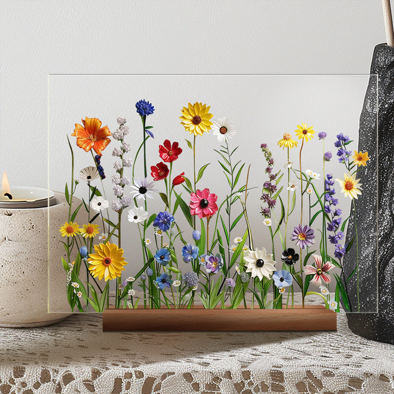 3D flower acrylic display stand