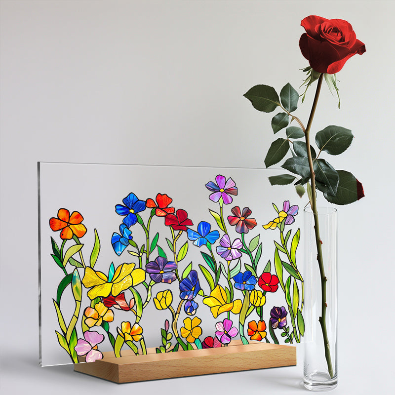 3D flower acrylic display stand