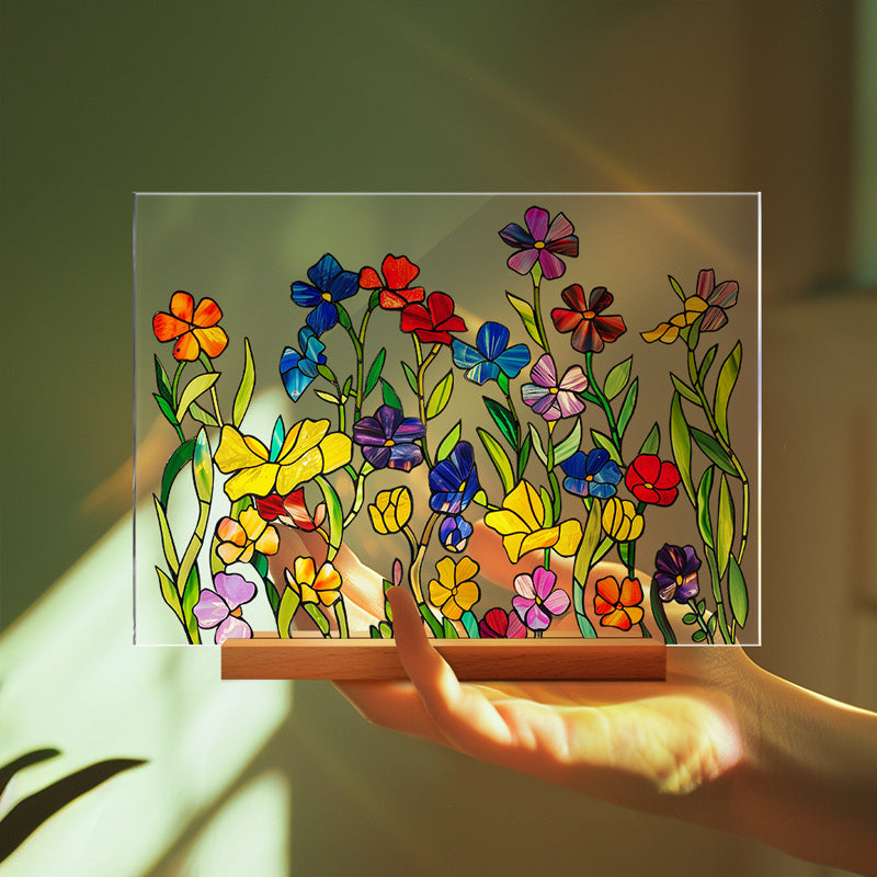 3D flower acrylic display stand
