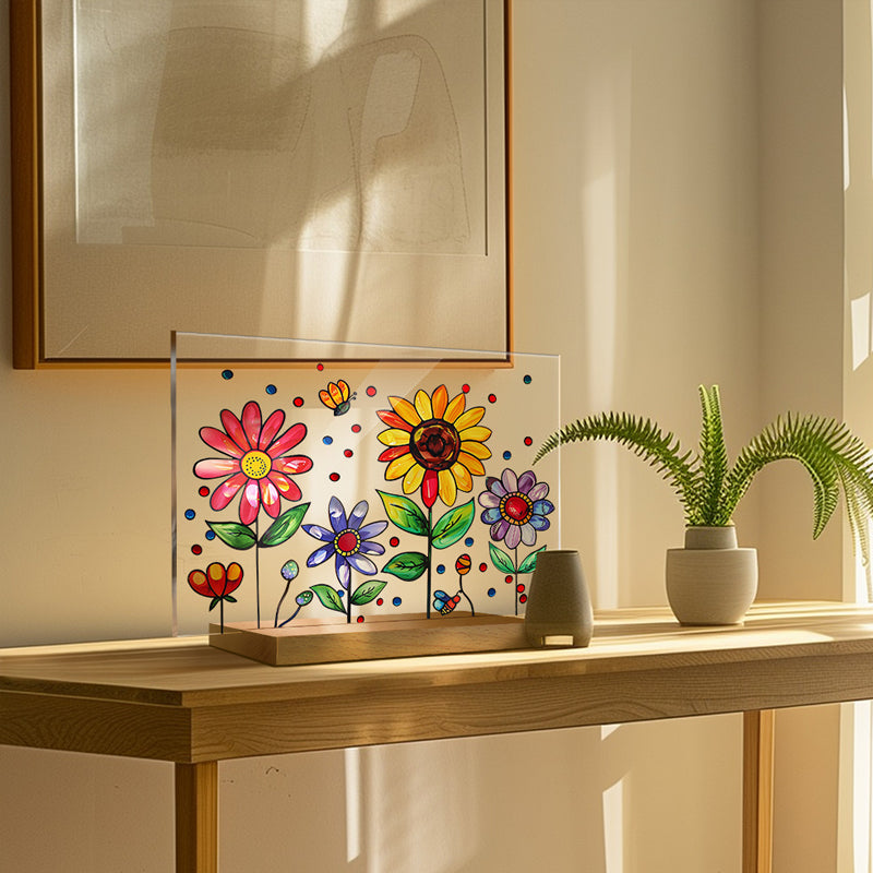 3D flower acrylic display stand