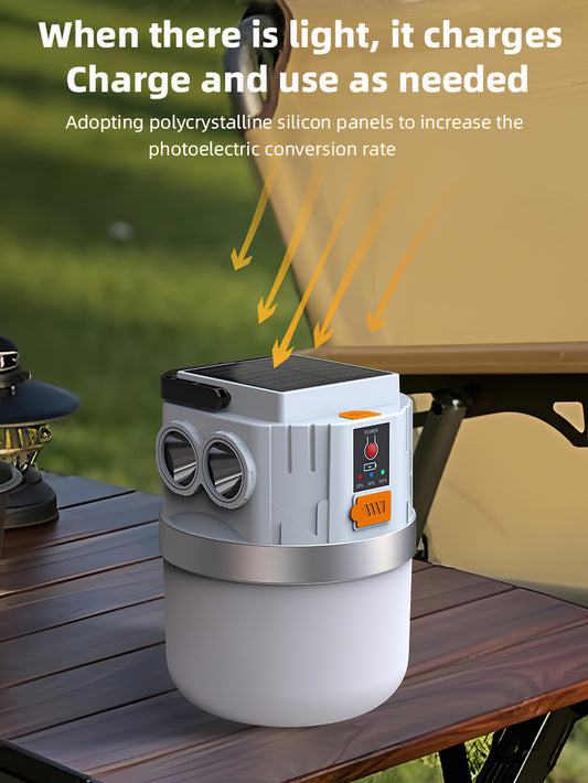 Ultra-Bright Multi-Purpose LED Camping Light with Solar Charging - 4 Style