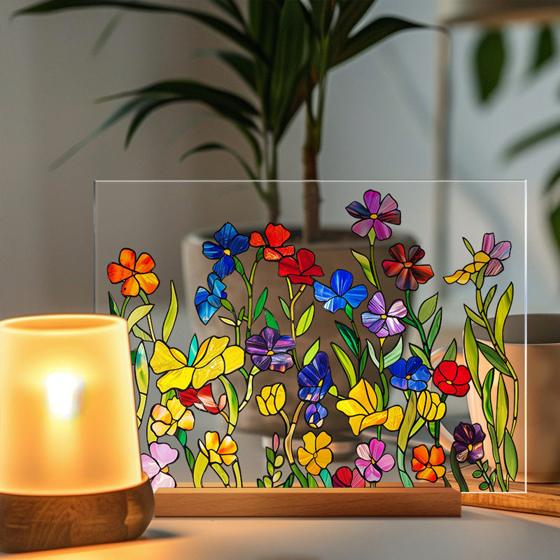 3D flower acrylic display stand
