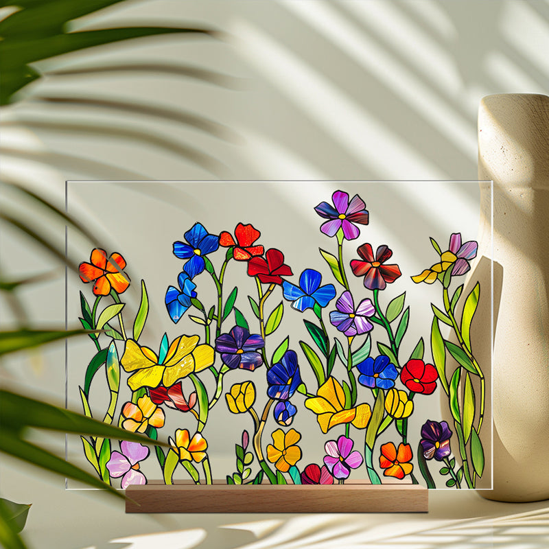 3D flower acrylic display stand