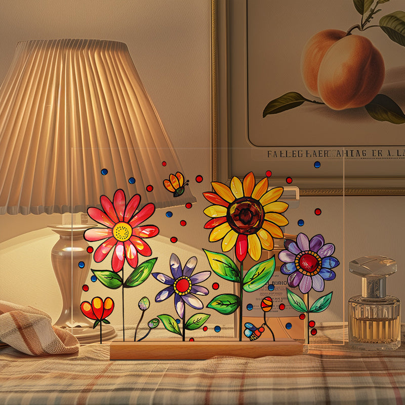 3D flower acrylic display stand