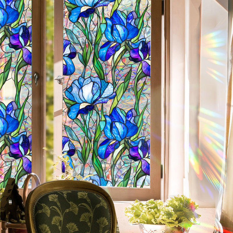 Colorful rainbow static glass sticker